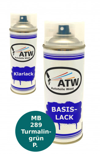 Autolack für Mercedes Benz 289 Turmalingrün +400ml Klarlack Set